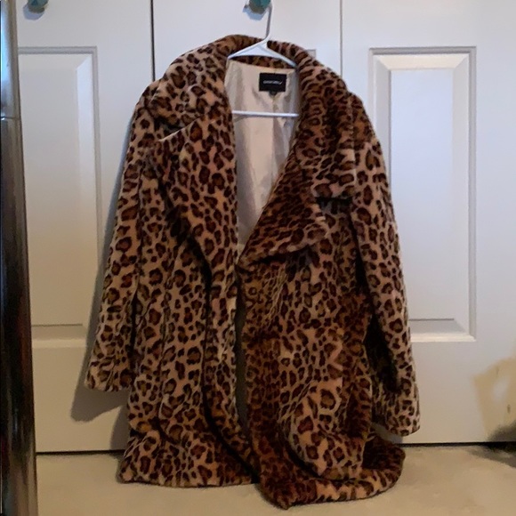 Cotton Candy Jackets & Blazers - Leopard print coat